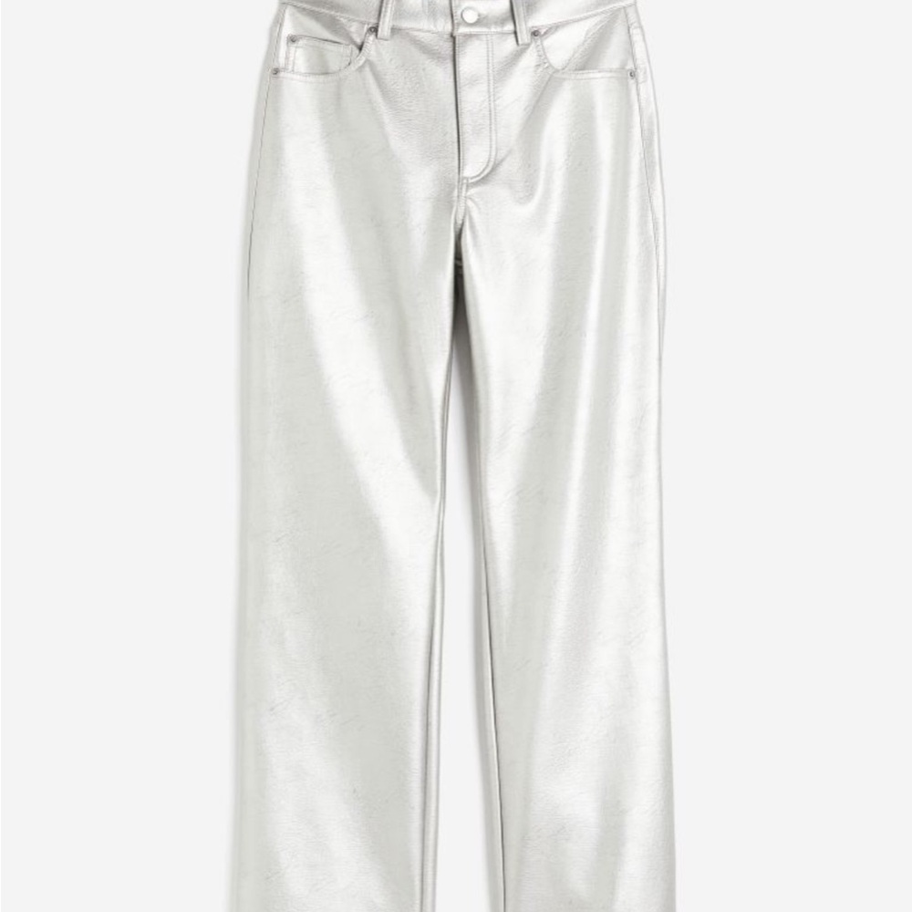 H&M Silver Metallic Pants